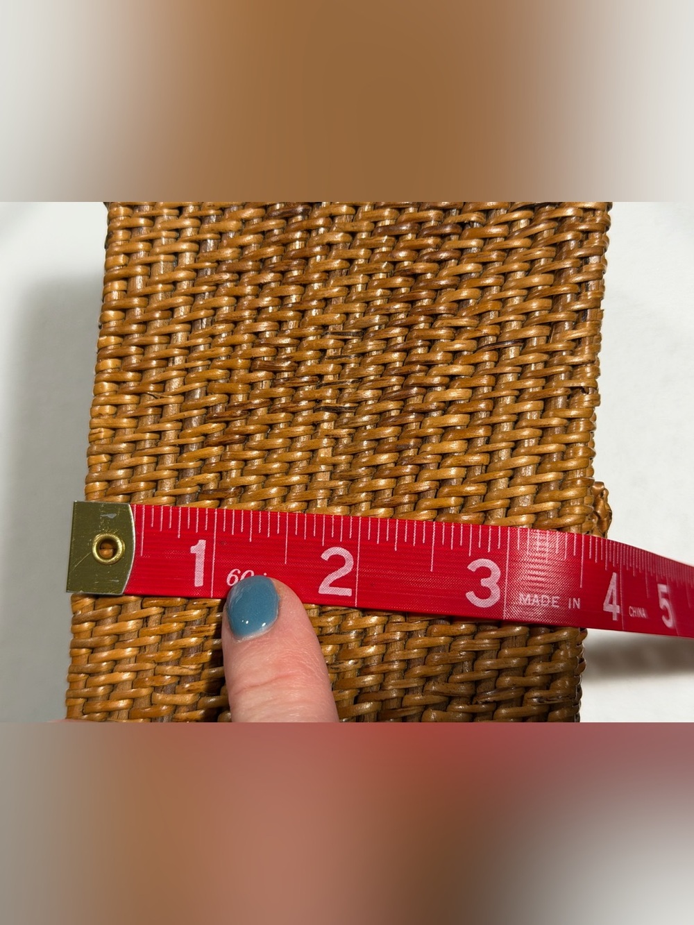 NWT Bembien Flora Rattan Crossbody Bag Leather Strap Boho Summer Natural Purse - Picture 12 of 12